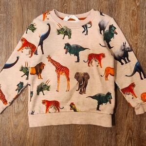 H&M Animal Print Sweatshirt 2-4T